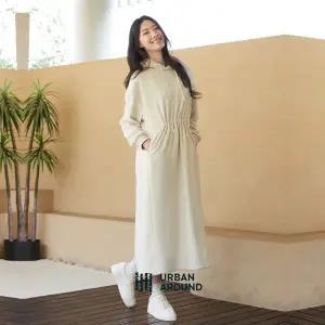 어반어라운드 플리스 후드 원피스 1종