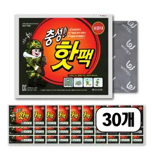 2025 최신생산 충성 핫팩 대형 보온대 160g 30개 대용량 휴대용 손난로