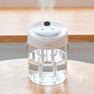 유토렉스 클레어 스마트 초음파가습기 클레어 습도표시 무드등 무소음 가습기 2L