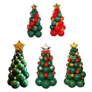 크리스마스 풍선 장식 DIY 풍선 트리 만들기 세트 학교 학원 카페 행사 소품
