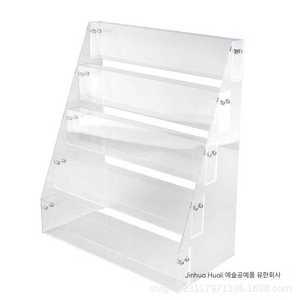아크릴 엽서 투명 매거진랙 꽂이 리플렛 책전시대 거치대 계단식 팜플렛 진열대 선반 제품