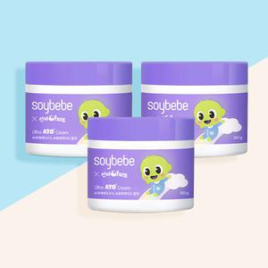 소이베베 고보습 아기크림 아토 신생아 유아 키즈 보습 침독 바디 300g 3개
