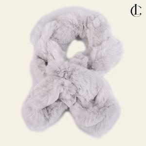 [엘케이트]여성 머플러 넥워머 가을 겨울 렉스 쁘띠 토끼털 목도리 101YDR