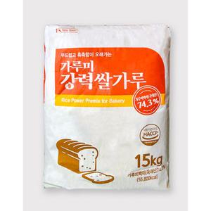 새롬푸드 국산 가루미 백미 강력 쌀가루 15kg