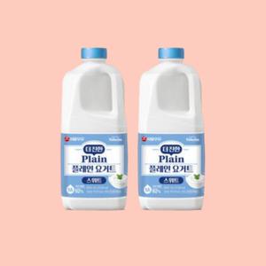 서울우유 대용량 더진한 스위트 플레인요거트1.8L 2개 샐러드토핑 가당수제간식 그릭요거트