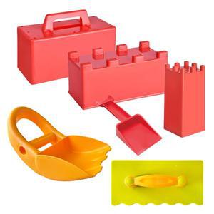 [토이플러스][젠토이] 블럭 메이커6P / 스노우볼 샌드박스 이글루 만들기 모래성 짓기 빌딩 미장칼 갈퀴 삽