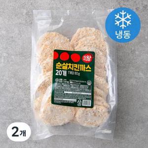 식자재왕 순살 치킨까스 (냉동) 1.6kg, 2개 one option