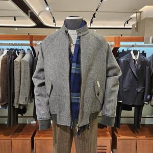 [킨록바이킨록앤더슨](신세계 사우스시티)[킨록X에든버러 콜라보]울 100% 헤링턴 그레이 헤링본 케주얼 ...