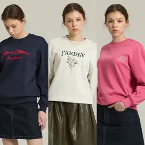 레터링맨투맨티셔츠3종세트