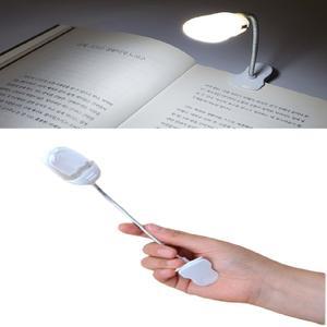 공부집중 클립형휴대용독서조명등 스탠드 북라이트 LED 건전지 14CM 1개