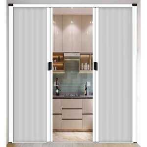 홀딩도어 흰색 무타공 자바라 도어 가정용 프레임 간이 중문 현관 입구 슬라이드문 칸막이