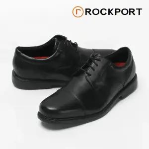 [락포트] 찰스로드 캡 토 정장화 블랙 W발볼