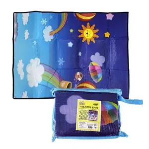 [신연]1인용 돗자리 캐릭터 미니돗자리 피크닉 매트 소풍돗자리 캠핑매트 파우치형 어린이집 유아 어린이