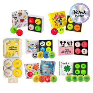 [볼빅][본사직영] 볼빅 비비드 컬러 4구 골프공 선물세트 모음전