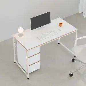 소프시스 메이저 데스크 1260 / 학생 공부 일자형 조립식 작은 1인용 1200 책상