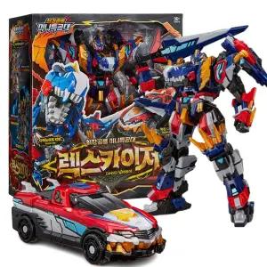 최강공룡 미니특공대 렉스카이저 2단 변신 합체 로봇 장난감