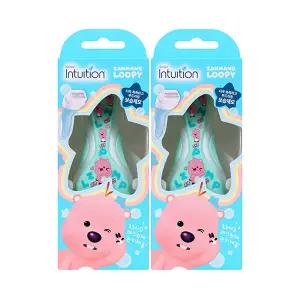 쉬크 인튜이션 잔망루피 그린에디션 여성제모기 키트(핸들1+날1입), 2개