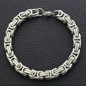 [하프클럽/]써지컬스틸 막시무스체인 남녀공용 팔찌(4mm)