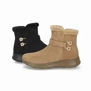 엘칸토 HC14 여성 쿠션굿 4CM 사각보석 장식 기모부츠 방한화 LCWA36U44C