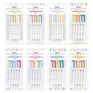 제브라 마일드라이너5색 세트 모음/파스텔 형광펜 WKT7