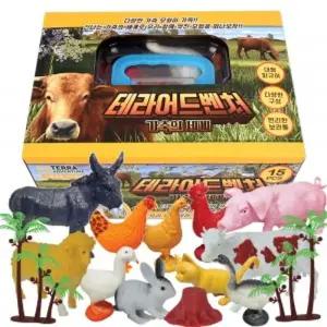 테라 어드벤처 피규어 보관함 세트 가축의 세계 oz-3306 돼지 말 소 닭 강아지 모형 학습 교구 교재/동물