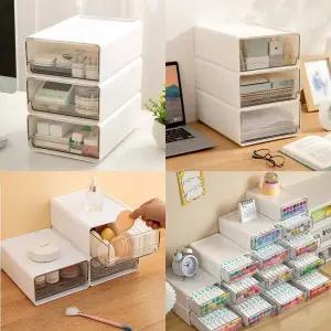 정리정돈 투명창 펜트리 수납함 적층식 서랍함 정리함/다꾸 홈오피스용품 데스크정리 데스크테리어 플라스틱 부품함 부속함 공구상자 소품함 보관함 악세사리 비즈함 리빙박스 부품함 수납용품