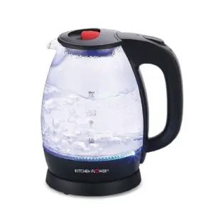 키친플라워 커피포트 유리 전기포트 전기주전자 1.7L/가정용/주전자/사무실/스텐/탕비실/학교/전기