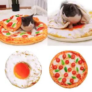 강아지 이불 고양이 방석 쿠션 담요 반려견 애견 펫 유모차 침대 포토존 사계절 피자 식빵