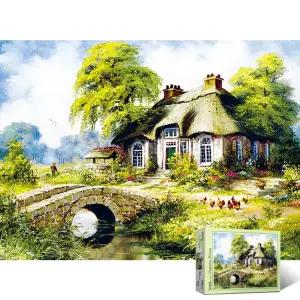 500피스 시골집/직소/퍼즐/그림/명화/예쁜/조각/풍경/작품/놀이/취미/어린이