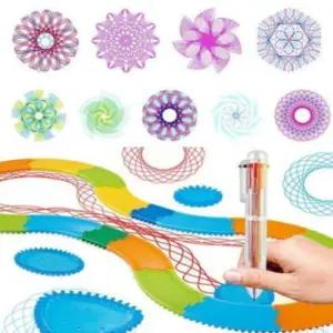 기어 휠 기하학패턴 그리기 도형자 스피로그래프자 톱니바퀴자