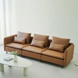 [동서가구] 모디프 가죽 모듈소파 4인 DF926438