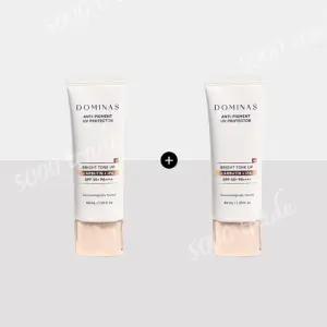 [1+1] 도미나스 트라넥삼산 기미 선크림 자외선 차단제 브라이트 톤업 40ml 2개