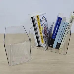 (투명) 플라스틱 책상 책꽂이/책꽃이/전시대/수납장/꽂이/책전시/책지지대/정리대/책꼿이/거치대/책장/잡지