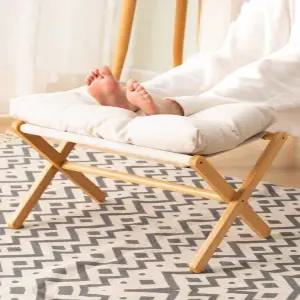 발받침 소파 스톨 풋레스트 풋 접이식 거실 패브릭
