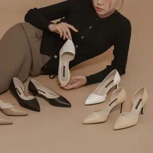 [SOVO] [소가죽VER.] 리에크 사이드오픈 스틸레토힐 5cm 7cm 9cm