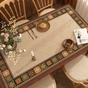 북유럽 스타일 레트로 테이블 매트 실리콘 식탁보 바닥 패드 빈티지 디자인