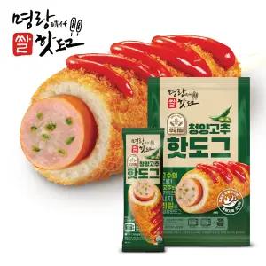명랑핫도그 우리밀 청양고추 핫도그 640g x 1팩 (8개입)