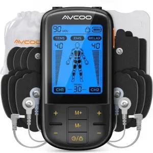 AVCOO 3-in-1 TENS Unit 근육 자극기(30가지 모드  40가지 강도)