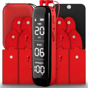 TENS Unit 근육 자극기  듀얼 채널 업그레이드 6 모드