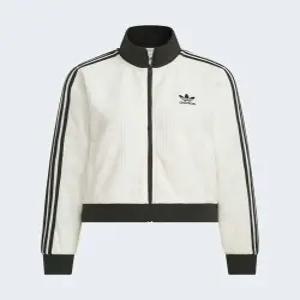 아디다스 오리지널스 니트 와플 크롭 트랙탑 오프 화이트 KC2649