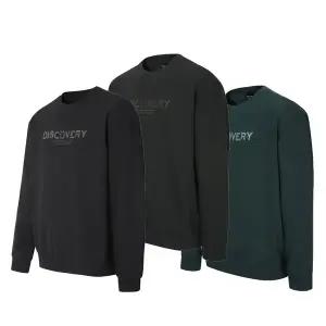 갤러리아 디스커버리 남여공용 빅로고 변형 기모 맨투맨 DXMT53056