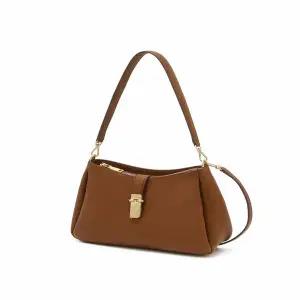 [닥스핸드백] DCBA5F171 [CLA] 브라운 소가죽 체크 장식 포인트 숄더백