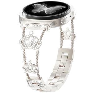 갤럭시 워치 8 40mm/44mm, 클래식 46mm, ALL 20mm 워치와 호환되는 스파클링 다이아몬드 럭셔리 팔찌 밴드 여성용 워치용
