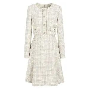 [JJ지고트](대전신세계)트위드 재킷 플레어 원피스 GPBM0OP911