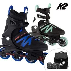 성인 인라인스케이트 K2 키네틱 80 프로 모음 성인용 인라인+가방+보호대 신발항균건조기 휠커버