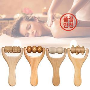 1Pcs 마사지 롤러 나무 목 트리거 포인트 근육 뒷면 허리 팔