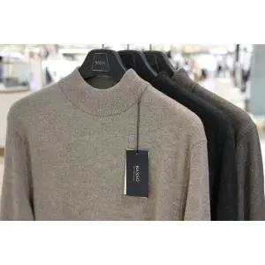 [바쏘](의정부점)24 FW 고급 캐시미어 블랜딩 하프 터틀넥 (반목폴라) 니트 3종 [ 베이지,다크그린,모카...