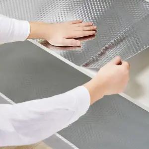 (5m) 주방 알루미늄 시트지/시트/타일/스티커/식탁/방수/싱크대/상판/벽지/벽시트지/오염/방지/접착식