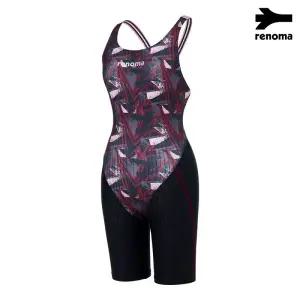 [롯데백화점]레노마 여성 X-BACK 3부 반신 실내 수영복LS2D866_BK