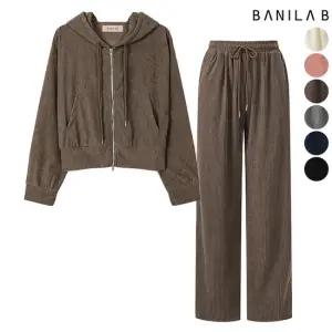 [바닐라비] 여성 골덴 후드집업 밴딩 팬츠 셋업